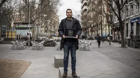Olmo Calvo. 03/02/2017 Madrid. Comunidad de Madrid Fabio Gandara, uno de los precursores de Democracia Real Ya, colectivo organizador de la manifestacion del 15 de mayo de 2011